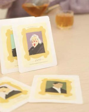 Creative tea postcard tea MBTI Theme
